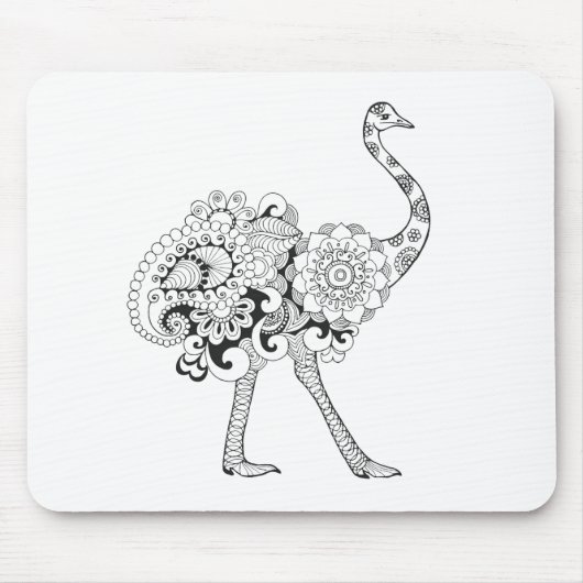 Inspirierter Ostrich Mousepad (Vorne)