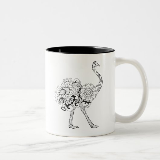 Inspirierter Ostrich Zweifarbige Tasse (Rechts)