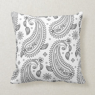 Inspirierter Paisley-Entwurf Kissen