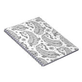 Inspirierter Paisley-Entwurf Notizblock (Rechte Seite)