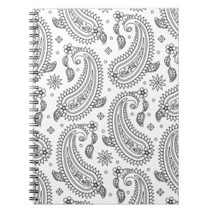 Inspirierter Paisley-Entwurf Notizblock
