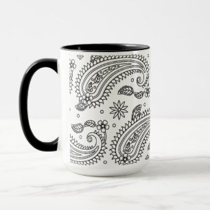 Inspirierter Paisley-Entwurf Tasse