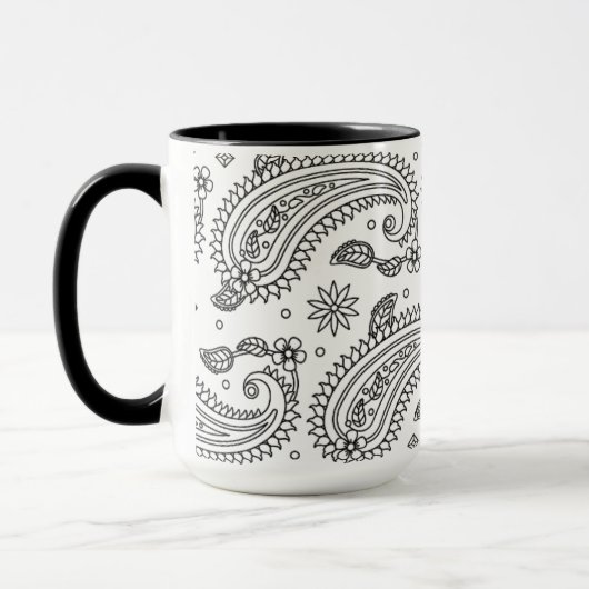 Inspirierter Paisley-Entwurf Tasse (Links)
