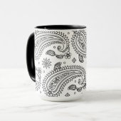 Inspirierter Paisley-Entwurf Tasse (Vorderseite Links)
