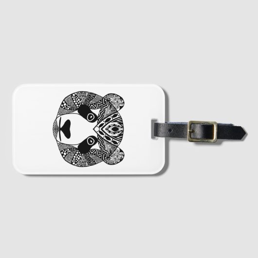 Inspirierter Panda Gepäckanhänger (Vorderseite (Horizontal))