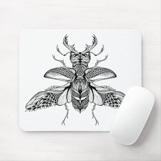 Inspirierter psychedelischer Hirsch-Käfer Mousepad (Mit Mouse)