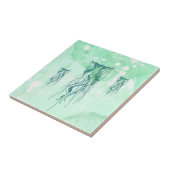 Inspirierter Quallen Fliese (Seite)