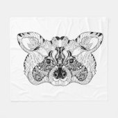 Inspirierter Raccoon Fleecedecke (Vorderseite (Horizontal))