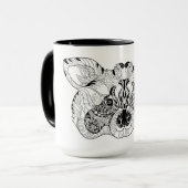 Inspirierter Raccoon Tasse (Vorderseite Links)