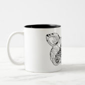 Inspirierter Raccoon Zweifarbige Tasse (Links)