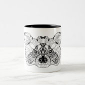 Inspirierter Raccoon Zweifarbige Tasse (Mittel)