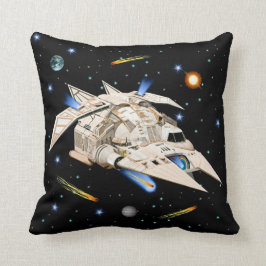 Inspirierter Raum des Falke-Sci-FI Kissen