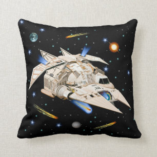Inspirierter Raum des Falke-Sci-FI Kissen