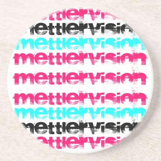 Inspirierter rosa Mettlervision Untersetzer (Vorne)