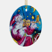 INSPIRIERTER roter karminroter Edelstein-Stein Keramikornament (Rechts)