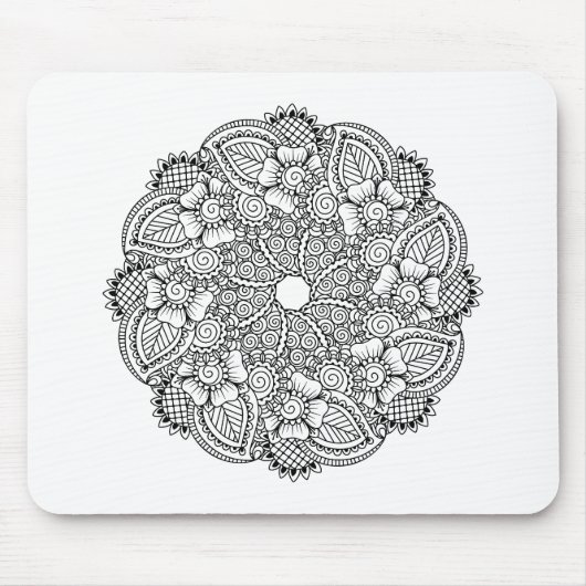 Inspirierter runder Entwurf Mousepad (Vorne)