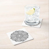 Inspirierter runder Entwurf Rechteckiger Pappuntersetzer (Vor Ort)