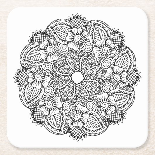 Inspirierter runder Entwurf Rechteckiger Pappuntersetzer (Vorderseite)