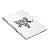 Inspirierter Schaf-Schädel Notizblock (Rechte Seite)