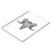 Inspirierter Schaf-Schädel Notizblock (Linke Seite)