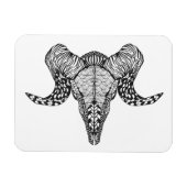 Inspirierter Schafskull Magnet (Horizontal)
