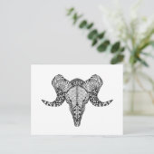 Inspirierter Schafskull Postkarte (Stehend Vorderseite)
