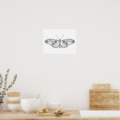 Inspirierter Schmetterling Art 2 Poster (Küche)
