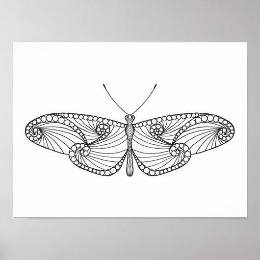 Inspirierter Schmetterling Art 2 Poster (Vorne)