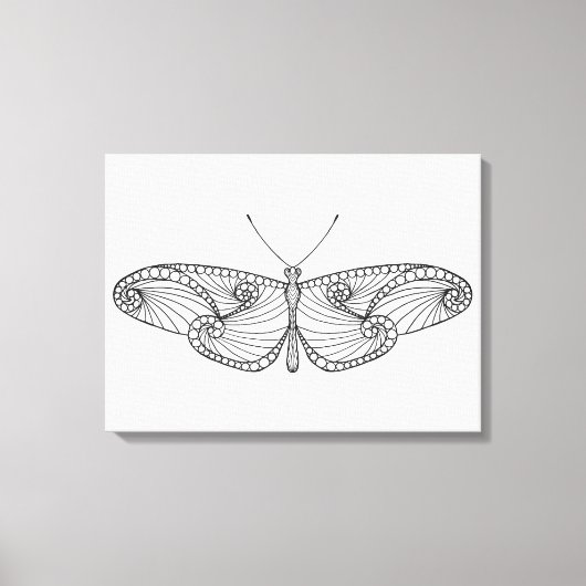 Inspirierter Schmetterling Art 6 Leinwanddruck (Vorderseite)