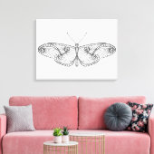 Inspirierter Schmetterling Art 6 Leinwanddruck (Insitu (Wohnzimmer))