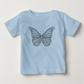 Inspirierter Schmetterling Baby T-shirt (Vorderseite)