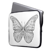 Inspirierter Schmetterling Laptopschutzhülle (Vorderseite Links)