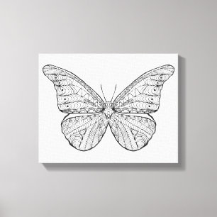 Inspirierter Schmetterling Leinwanddruck