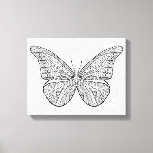 Inspirierter Schmetterling Leinwanddruck (Vorderseite)