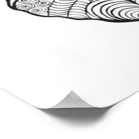 Inspirierter Schmetterling Poster (Ecke)