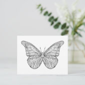 Inspirierter Schmetterling Postkarte (Stehend Vorderseite)