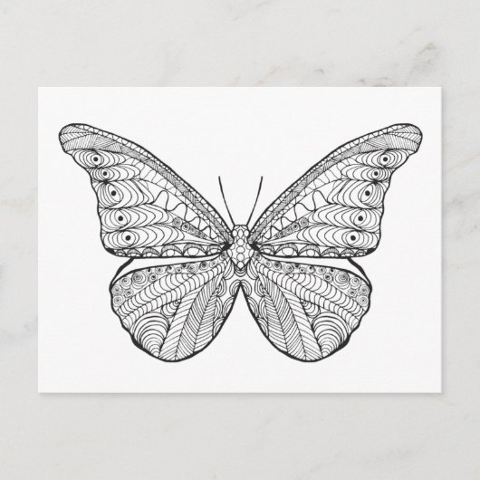 Inspirierter Schmetterling Postkarte (Vorderseite)