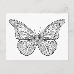 Inspirierter Schmetterling Postkarte