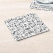 Inspirierter Stammes- Entwurf Rechteckiger Pappuntersetzer (angewinkelt)