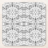 Inspirierter Stammes- Entwurf Rechteckiger Pappuntersetzer (Vorderseite)