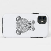 Inspirierter Stammes- Panda Case-Mate iPhone Hülle (Rückseite (Horizontal))
