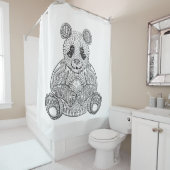 Inspirierter Stammes- Panda Duschvorhang (Beispiel)