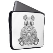 Inspirierter Stammes- Panda Laptopschutzhülle (Vorne Rechts)