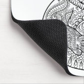 Inspirierter Stammes- Panda Mousepad (Ecke)