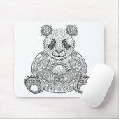 Inspirierter Stammes- Panda Mousepad (Mit Mouse)