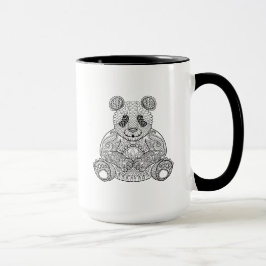 Inspirierter Stammes- Panda Tasse (Rechts)
