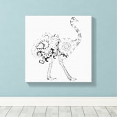 Inspirierter Strauß 6 Leinwanddruck (Insitu (Holzboden))