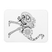 Inspirierter Strauß Magnet (Horizontal)