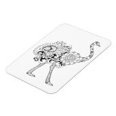 Inspirierter Strauß Magnet (Linke Seite)