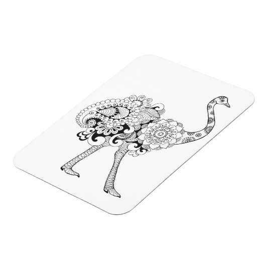 Inspirierter Strauß Magnet (Linke Seite)